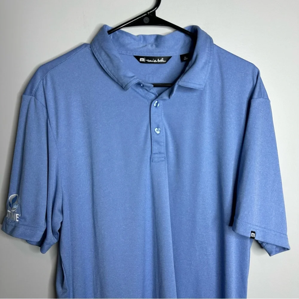 Men’s Travis Mathew Size XL Blue Short Sleeve Golf Polo‎ Shirt